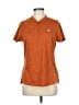 Mofiz 100% Polyester Orange Short Sleeve Henley Size M - photo 1