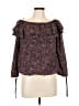 MICHAEL Michael Kors 100% Polyester Burgundy 3/4 Sleeve Blouse Size L (petite) - photo 1