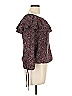 MICHAEL Michael Kors 100% Polyester Burgundy 3/4 Sleeve Blouse Size L (petite) - photo 4