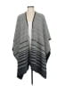 Ike Behar 100% Polyester Gray Poncho One size - photo 1