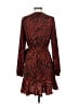 Express 100% Polyester Animal Print Brown Casual Dress Size S - photo 2