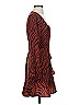 Express 100% Polyester Animal Print Brown Casual Dress Size S - photo 4
