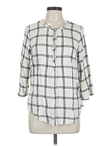 Liz Claiborne 3/4 Sleeve Button-Down Shirt (view 1)