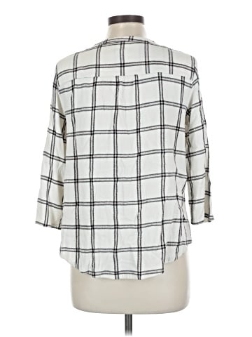Liz Claiborne 3/4 Sleeve Button-Down Shirt (view 2)