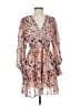 o.p.t 100% Polyester Paisley Tan Cocktail Dress Size XS - photo 1