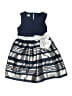Purple Rose Stripes Blue Dress Size 7 - photo 1