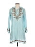 Bindya 100% Cotton Teal 3/4 Sleeve Blouse Size S - photo 1