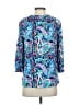 Talbots 100% Rayon Blue 3/4 Sleeve Blouse Size S (petite) - photo 2