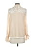 Hayden 100% Polyester Ivory Long Sleeve Blouse Size S - photo 2