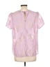 Torrid 100% Nylon Pink Short Sleeve Blouse Size Lg Plus (0) - photo 2