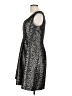 9&Co. 100% Polyester Metallic Black Cocktail Dress Size 10 - photo 5