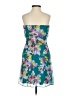 Express 100% Polyester Tropical Blue Cocktail Dress Size 0 - photo 2
