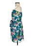 Express 100% Polyester Tropical Blue Cocktail Dress Size 0 - photo 5