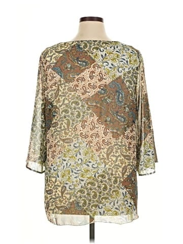 One World 3/4 Sleeve Blouse (view 2)