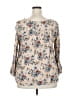 Suzanne Betro Tan 3/4 Sleeve Blouse Size 2X - photo 2