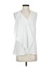 BOSS by HUGO BOSS White Sleeveless Blouse Size SmEstimated - photo 1