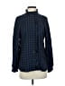 CAbi Checkered-gingham Blue Long Sleeve Button-Down Shirt Size XS - photo 1