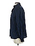 CAbi Checkered-gingham Blue Long Sleeve Button-Down Shirt Size XS - photo 5