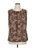 Roz & Ali Brown Sleeveless Blouse Size 1X - photo 1