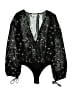 About Us 100% Polyester Black Bodysuit Size XS - photo 1
