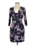 Boden Print Black Blue Casual Dress Size 6 - photo 1