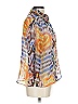 Nicola 100% Polyester Print Orange 3/4 Sleeve Blouse Size L - photo 4