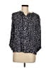Gap 100% Viscose Polka Dots Blue 3/4 Sleeve Blouse Size M - photo 1