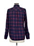 J.Crew 100% Cotton Plaid Blue Long Sleeve Button-Down Shirt Size 8 - photo 2