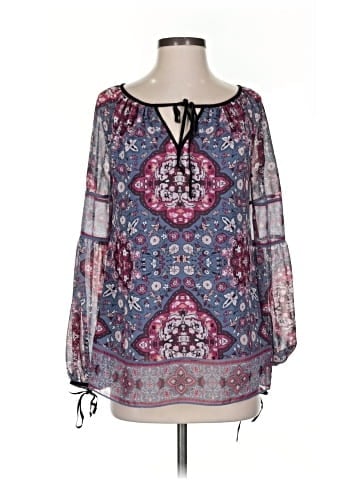 White House Black Market Long Sleeve Blouse (view 1)