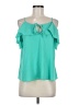 Papaya 100% Polyester Teal Sleeveless Blouse Size M - photo 1
