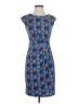 Donna Morgan Print Blue Cocktail Dress Size 0 - photo 1
