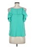 Papaya 100% Polyester Teal Sleeveless Blouse Size M - photo 2