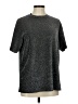 Gilded Intent Metallic Silver Short Sleeve Top Size M - photo 1