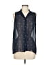 Darjoni 100% Polyester Stars Blue Sleeveless Blouse Size M - photo 1
