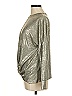 Fourteenth Place Metallic Silver Long Sleeve Top Size M - photo 5