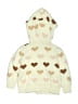 Old Navy Hearts Ivory Cardigan Size 12-18 mo - photo 2