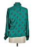 Prophecy 100% Polyester Paisley Teal Long Sleeve Blouse Size 6 - photo 2