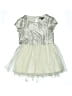 Sequin Hearts 100% Polyester Silver Dress Size 7 - photo 1