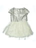 Sequin Hearts 100% Polyester Silver Dress Size 7 - photo 2