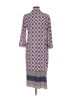 Chico's Print Purple Casual Dress Size Med (1) - photo 2