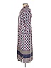 Chico's Print Purple Casual Dress Size Med (1) - photo 5