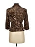 Trina Turk Animal Print Brown Jacket Size 8 - photo 2