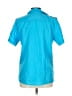 Diane von Furstenberg 100% Polyester Teal Short Sleeve Blouse Size 10 - photo 2
