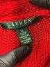 Lauren by Ralph Lauren 100% Cotton Red Pullover Sweater Size XL - photo 6