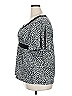 Olivia Paige Black Short Sleeve Blouse Size 2X - photo 5