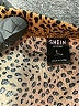Shein Animal Print Brown Faux Leather Skirt Size L - photo 4
