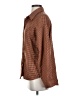 Unbranded 100% Polyester Houndstooth Brown Long Sleeve Blouse Size XS - photo 5