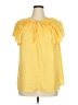 Max Studio 100% Polyester Yellow Short Sleeve Blouse Size XL - photo 1