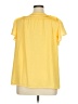 Max Studio 100% Polyester Yellow Short Sleeve Blouse Size XL - photo 2