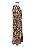 Ann Taylor LOFT Animal Print Brown Casual Dress Size 10 - photo 4
